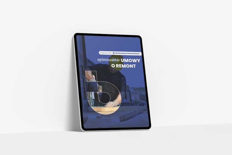 Opiniowanie umowy o remont